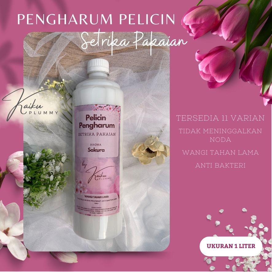 REFILL Pewangi Setrika dan Pelicin Setrika Pakaian Laundry 1 Liter - Wangi Tahan Lama